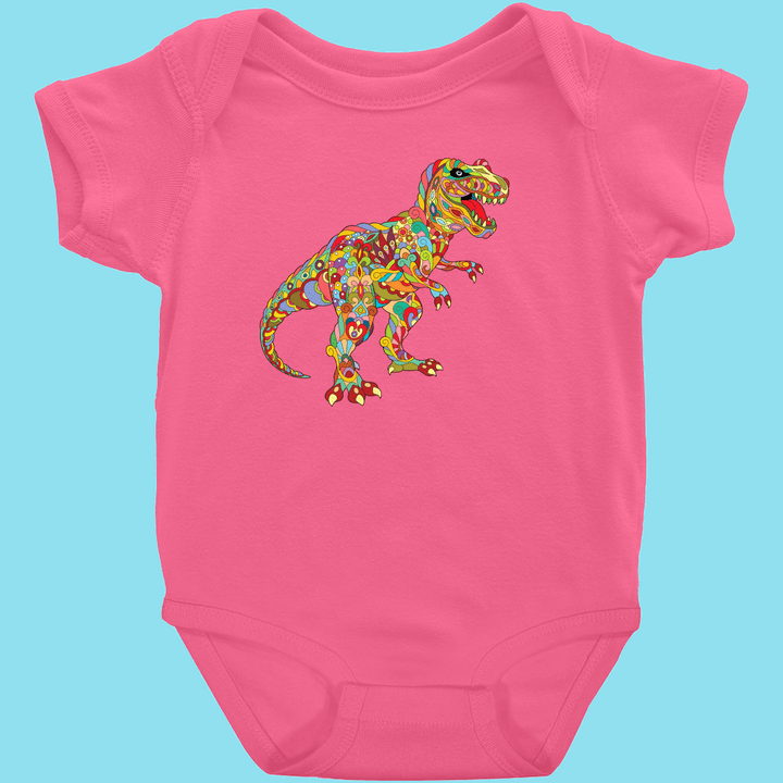 Toddler T-Rex Zentangle Onesie | Jurassic Studio