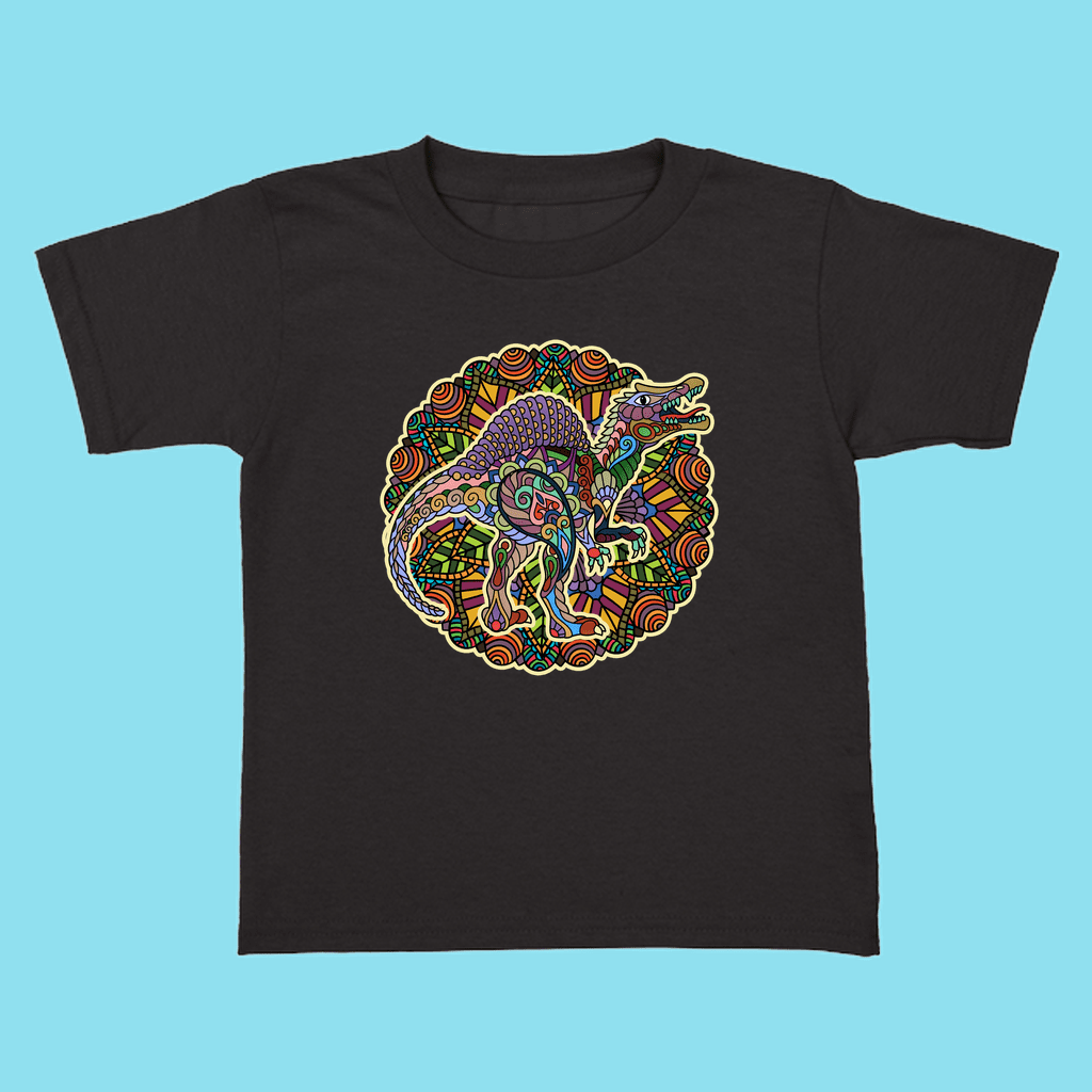 Toddler Spinosaurus Mandala T-Shirt | Jurassic Studio