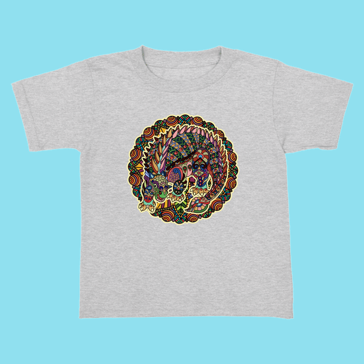 Toddler Ankylosaurus Mandala T-Shirt | Jurassic Studio