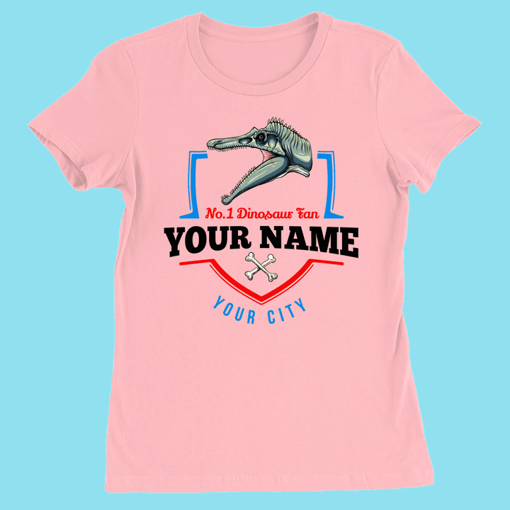 N.1 Spinosaurus Fan Custom Women T-Shirt | Jurassic Studio