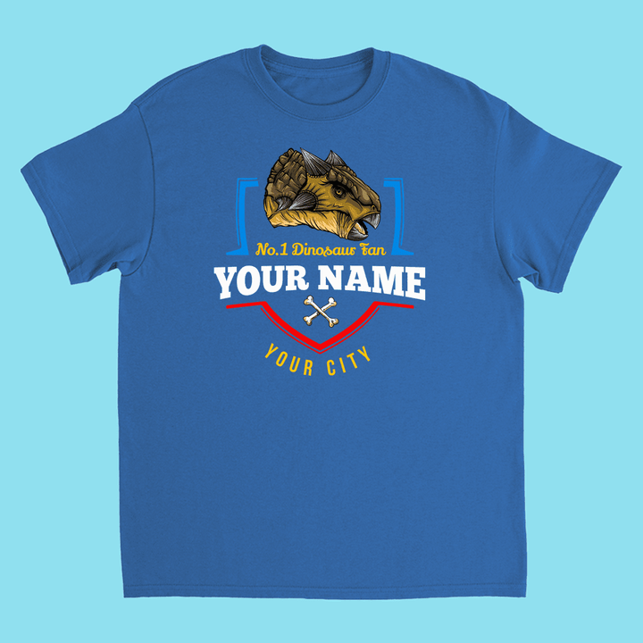 N.1 Ankylosaurus Fan Custom Kids T-Shirt | Jurassic Studio
