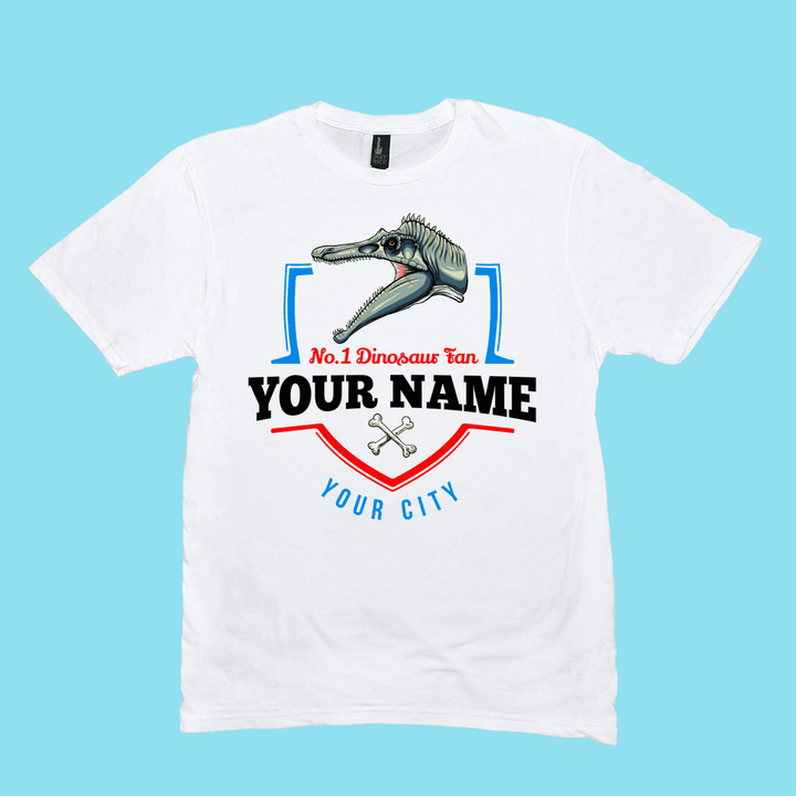 N.1 Spinosaurus Fan Custom Men T-Shirt | Jurassic Studio