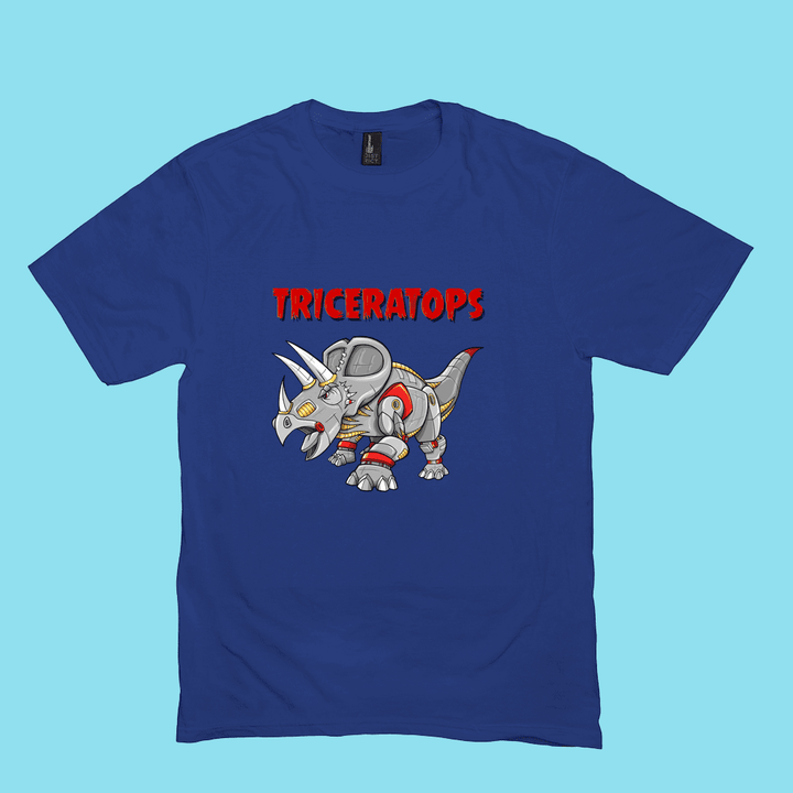 Men Robot Triceratops T-Shirt | Jurassic Studio