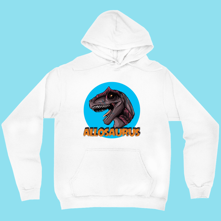 Men Allosaurus Head Hoodie | Jurassic Studio