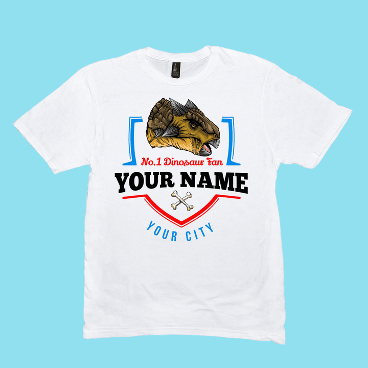 N.1 Ankylosaurus Fan Custom Men T-Shirt | Jurassic Studio