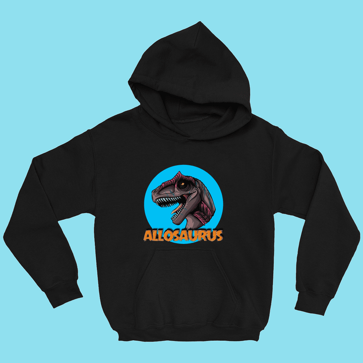 Kids Allosaurus Head Hoodie | Jurassic Studio