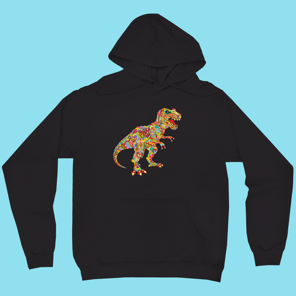Men T-Rex Zentangle Hoodie | Jurassic Studio