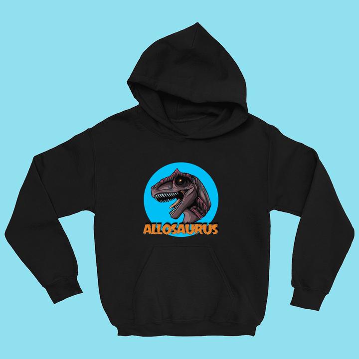 Kids Allosaurus Head Hoodie | Jurassic Studio