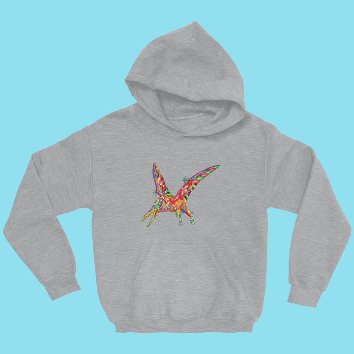 Kids Pterodactyl Zentangle Hoodie | Jurassic Studio