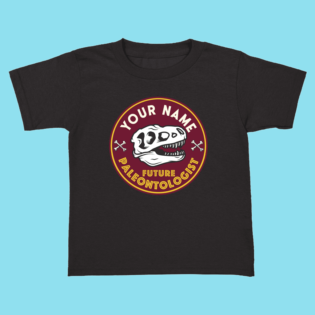 Toddler Custom Future Paleontologist T-Shirt | Jurassic Studio