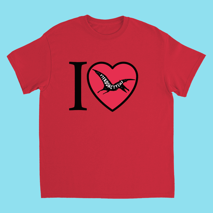 Kids I Love Pterodactyl T-Shirt | Jurassic Studio