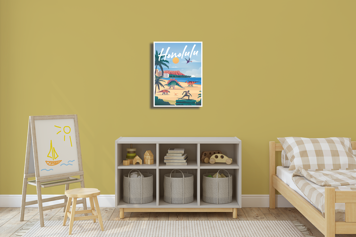 Honolulu Canvas Wrap | Jurassic Studio