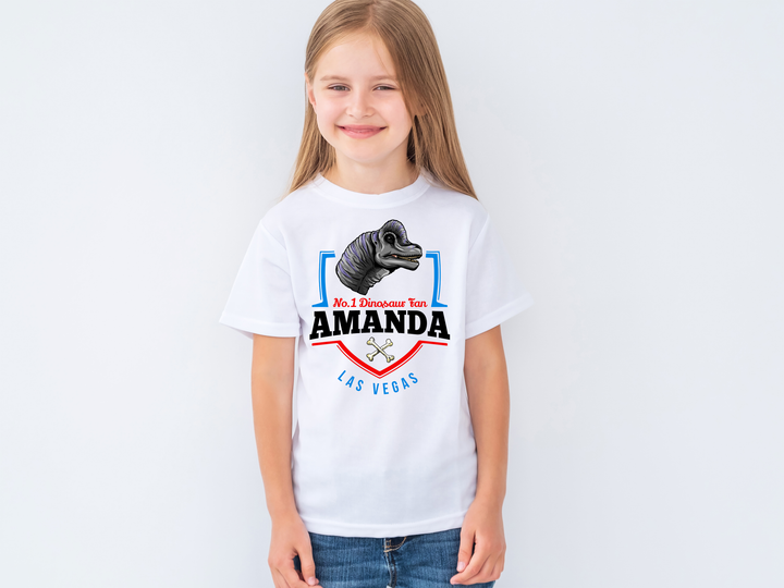 N.1 Brontosaurus Fan Custom Kids T-Shirt | Jurassic Studio