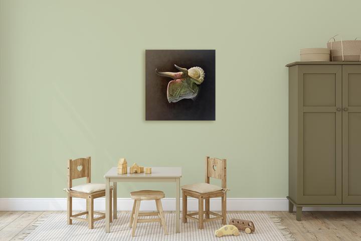 Nasutoceratops Portrait Canvas Wrap | Jurassic Studio