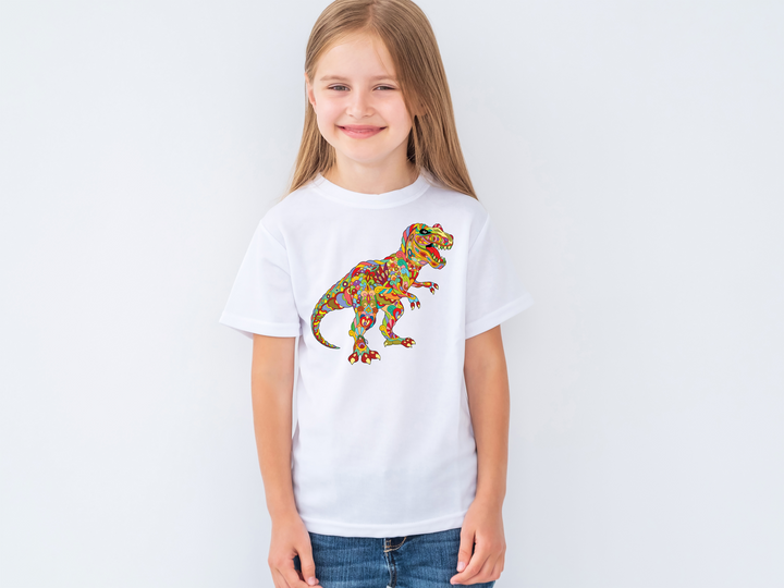 Kids T-Rex Zentangle T-Shirt | Jurassic Studio