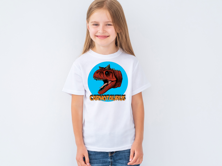Kids Carnotaurus Head T-Shirt | Jurassic Studio