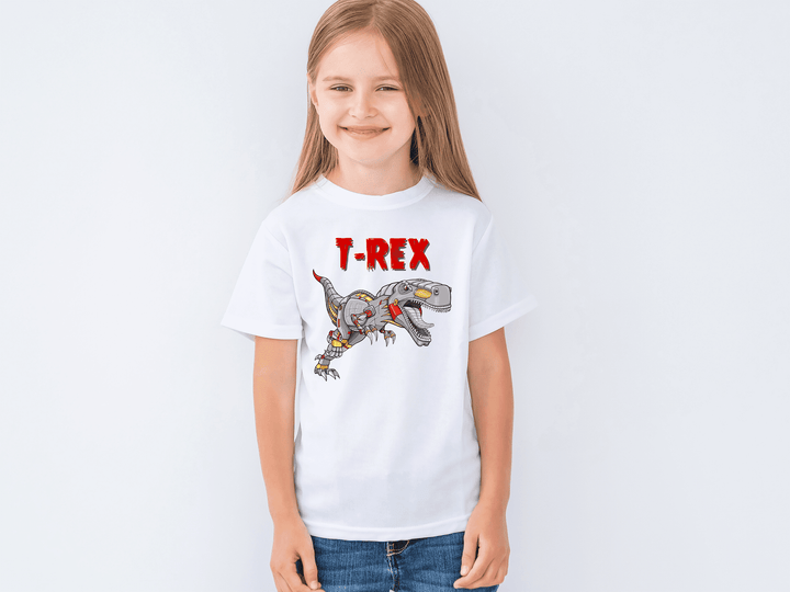 Kids Robot T-Rex T-Shirt | Jurassic Studio
