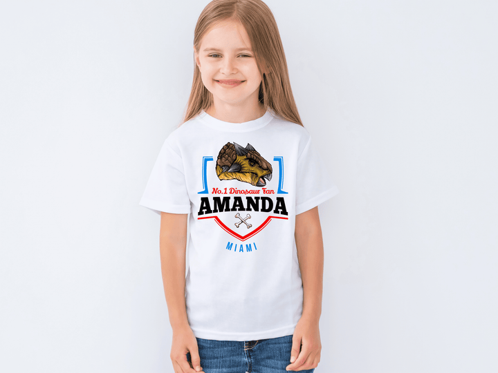 N.1 Ankylosaurus Fan Custom Kids T-Shirt | Jurassic Studio
