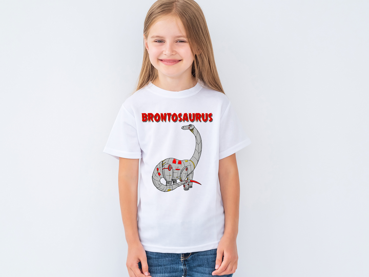 Kids Robot Brontosaurus T-Shirt | Jurassic Studio