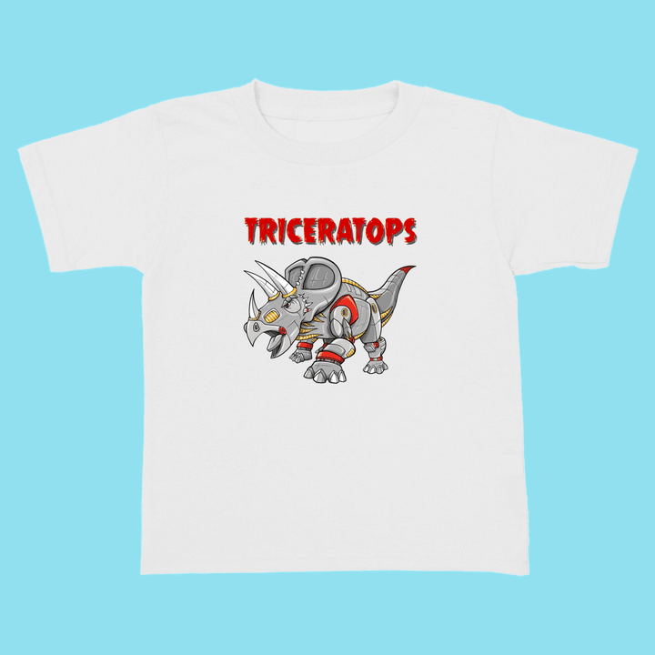 Toddler Robot Triceratops T-Shirt | Jurassic Studio