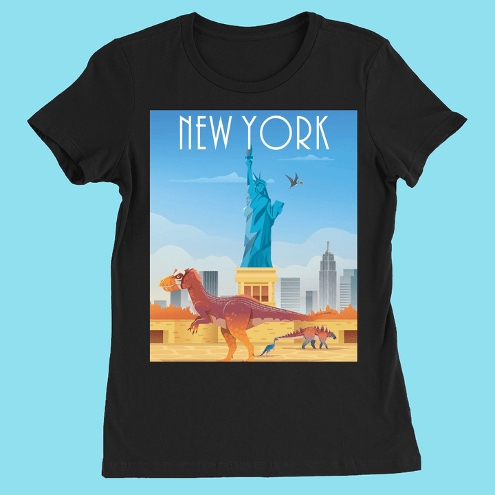 Women New York T-Shirt | Jurassic Studio