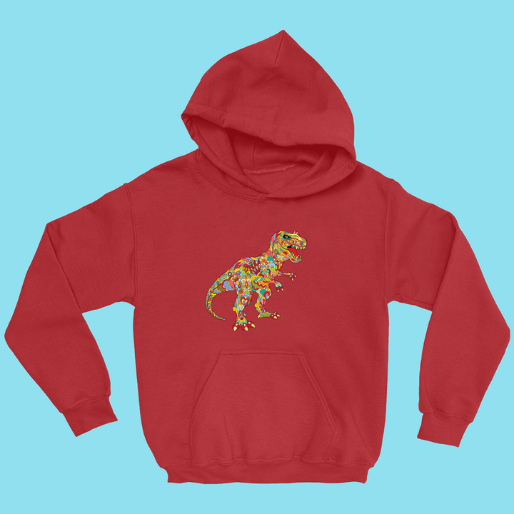 Kids T-Rex Zentangle Hoodie | Jurassic Studio