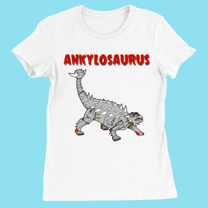 Women Robot Ankylosaurus T-Shirt | Jurassic Studio