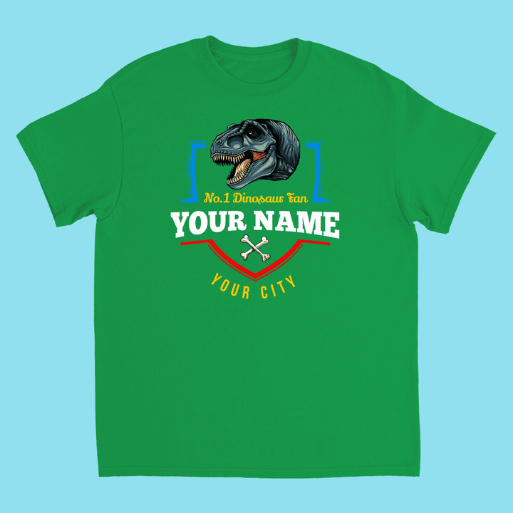 N.1 T-Rex Fan Custom Kids T-Shirt | Jurassic Studio