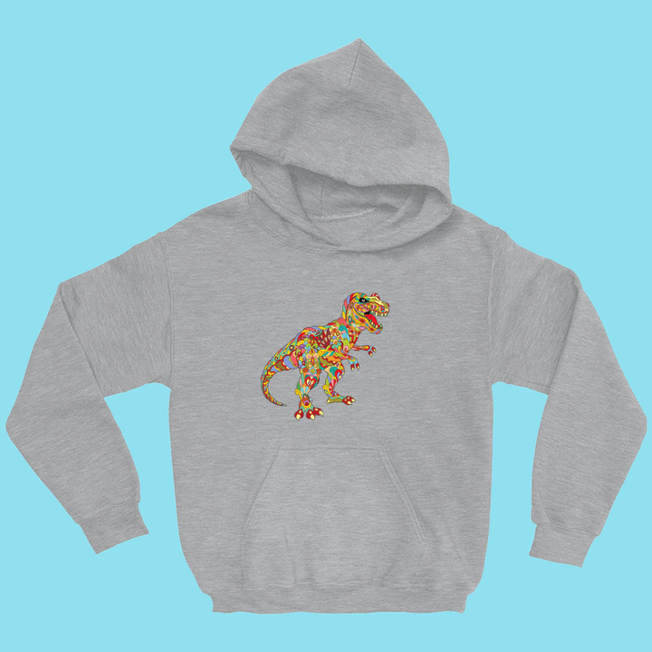 Kids T-Rex Zentangle Hoodie | Jurassic Studio