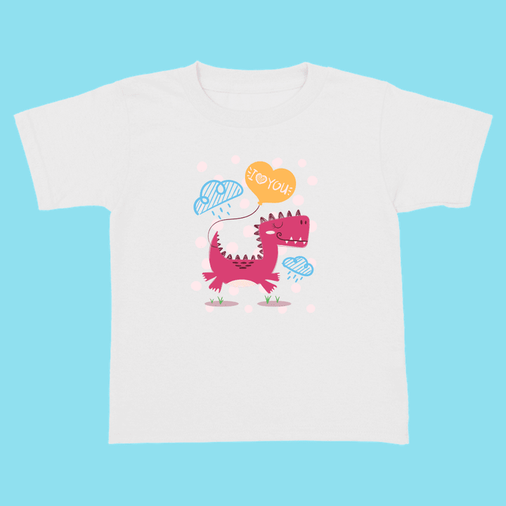 Toddler Baby Dino with Balloon T-Shirt | Jurassic Studio