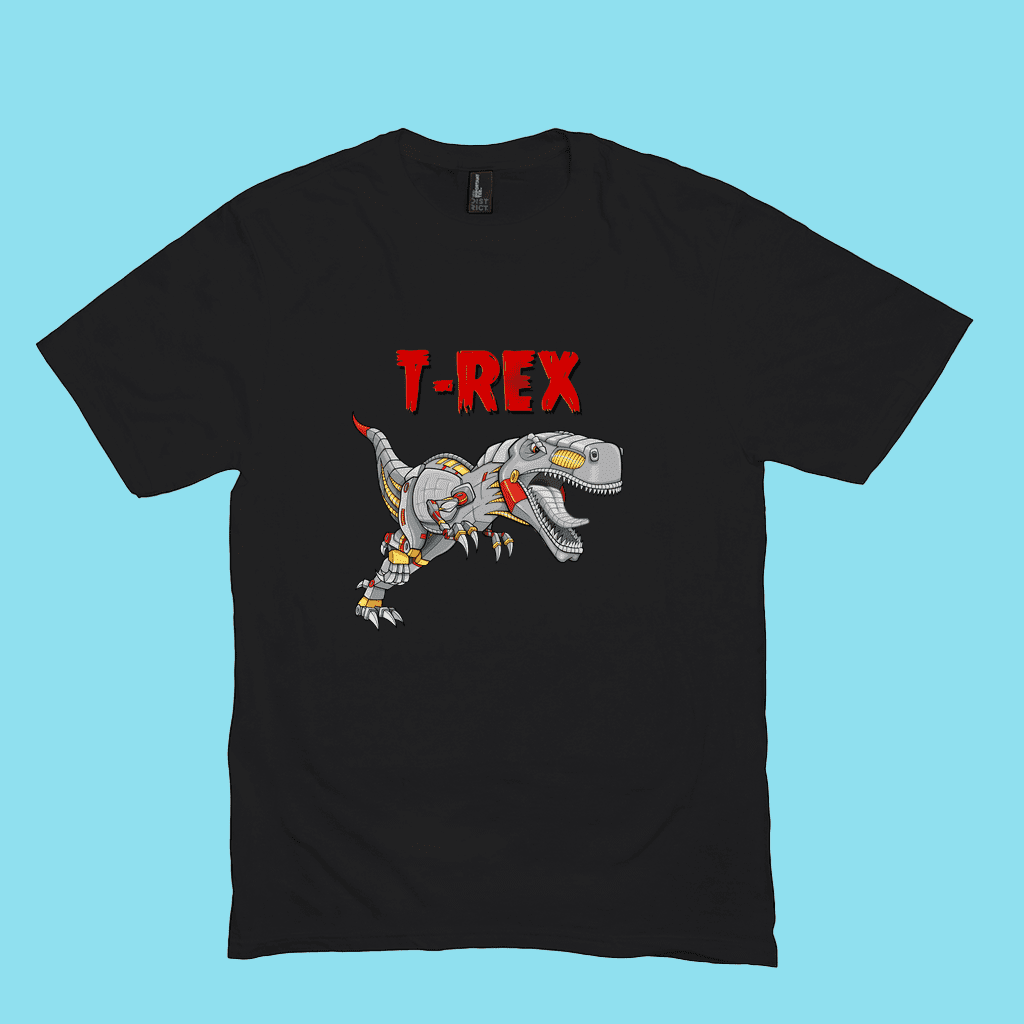 Men Robot T-Rex T-Shirt | Jurassic Studio