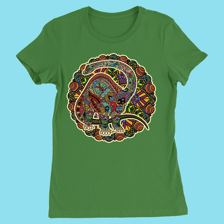 Women Brontosaurus Mandala T-Shirt | Jurassic Studio