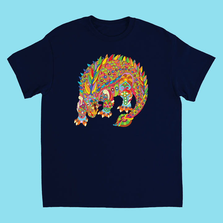 Kids Ankylosaurus Zentangle T-Shirt | Jurassic Studio