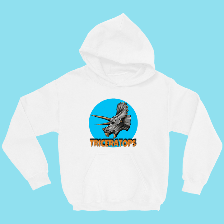 Kids Triceratops Head Hoodie | Jurassic Studio