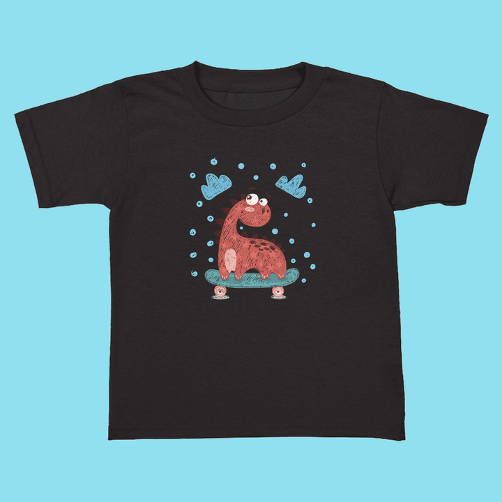 Toddler Baby Dino Skate T-Shirt | Jurassic Studio