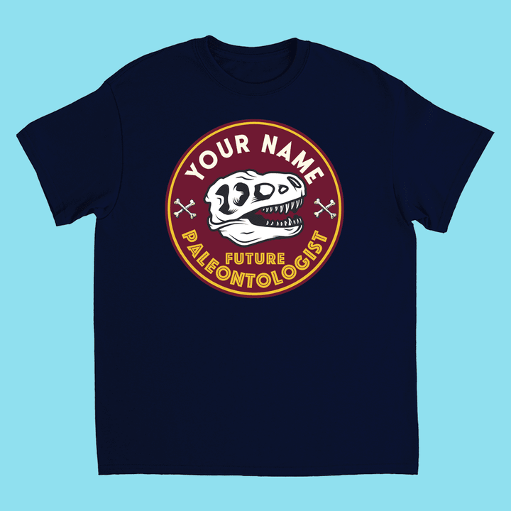 Kids Custom Future Paleontologist T-Shirt | Jurassic Studio