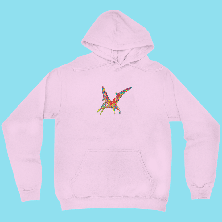 Men Pterodactyl Zentangle Hoodie | Jurassic Studio