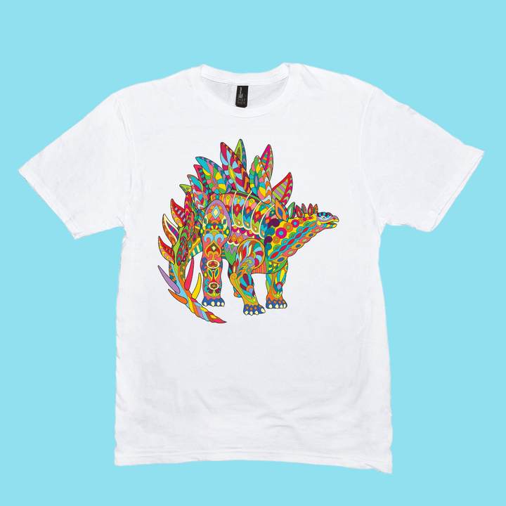 Men Stegosaurus Zentangle T-Shirt | Jurassic Studio