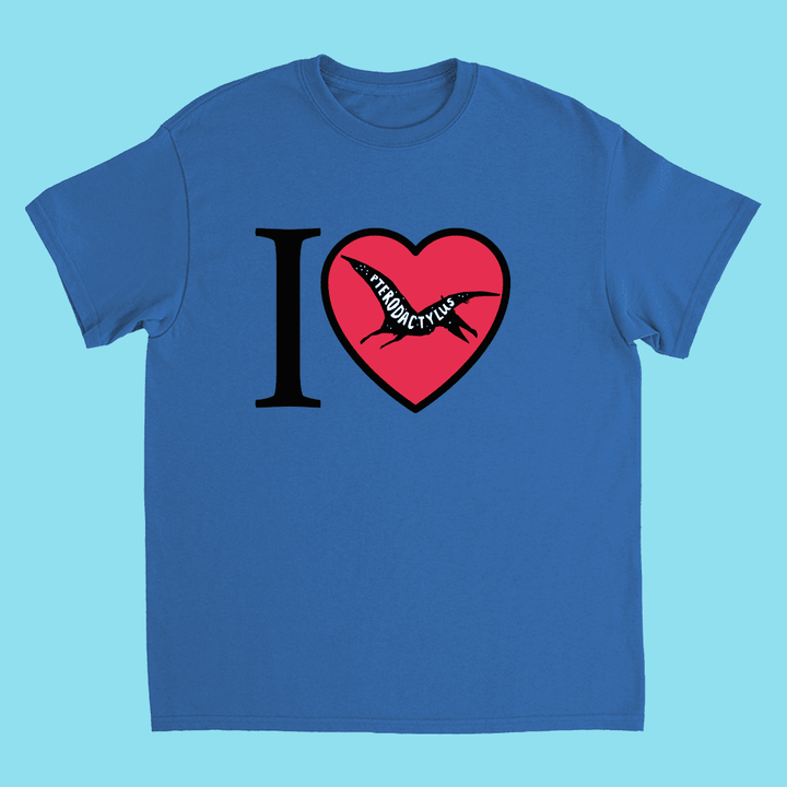Kids I Love Pterodactyl T-Shirt | Jurassic Studio
