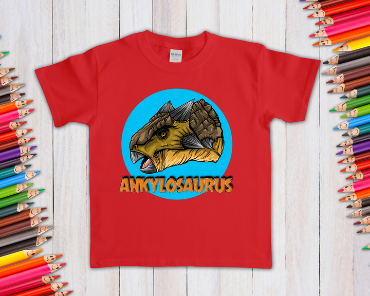 Kids Ankylosaurus Head T-Shirt | Jurassic Studio