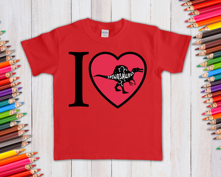 Kids I Love Spinosaurus T-Shirt | Jurassic Studio