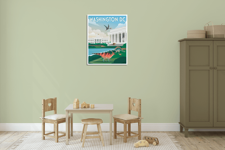 Washington DC Canvas Wrap | Jurassic Studio