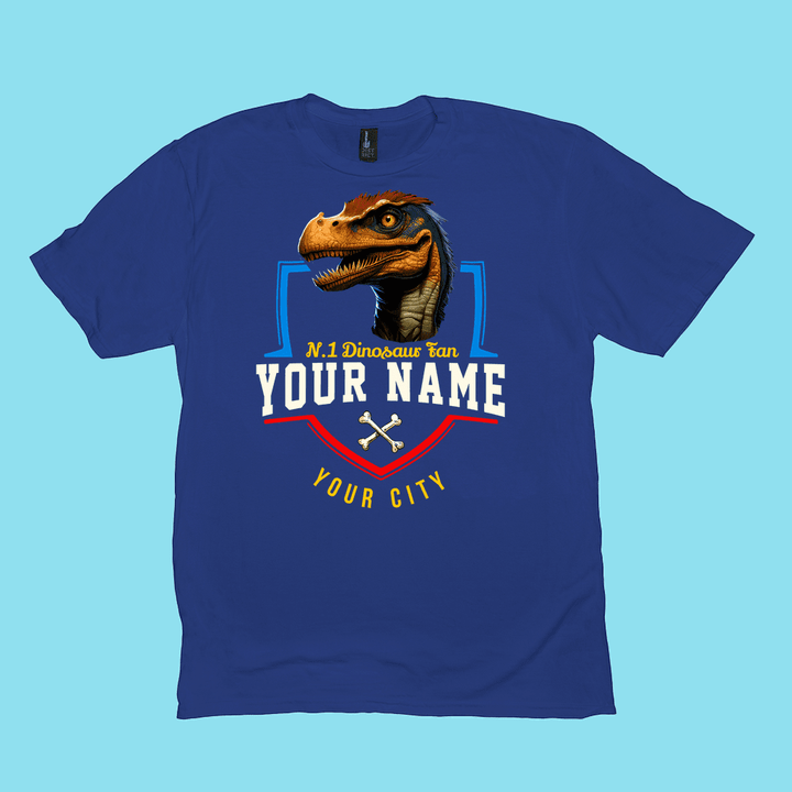 N.1 Velociraptor Fan Custom Men T-Shirt | Jurassic Studio