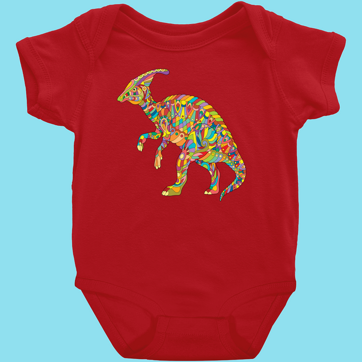 Toddler Hadrosaur Zentangle Onesie | Jurassic Studio