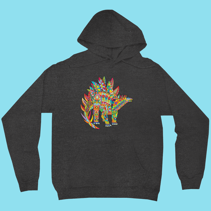 Men Stegosaurus Zentangle Hoodie | Jurassic Studio