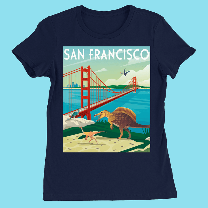 Women San Francisco T-Shirt | Jurassic Studio