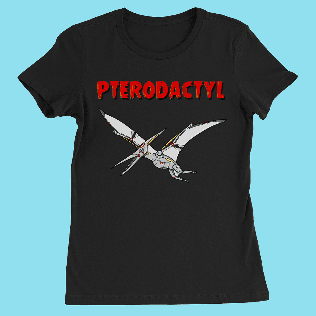 Women Robot Pterodactyl T-Shirt | Jurassic Studio