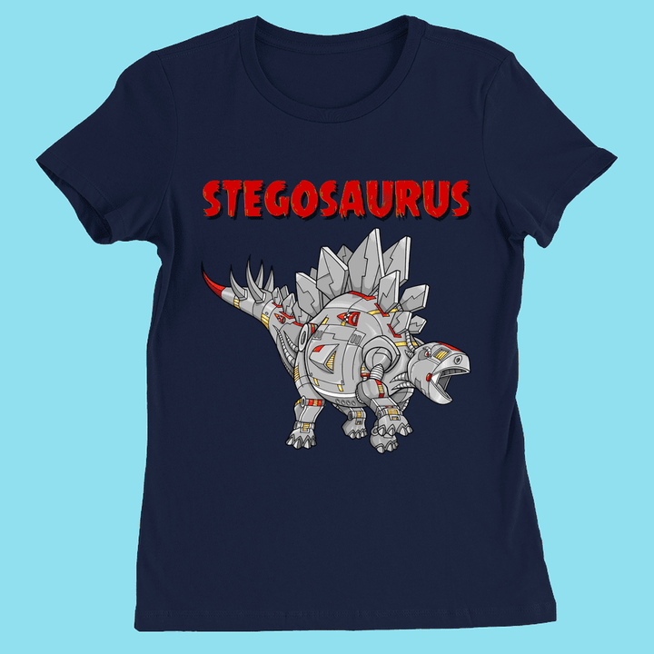 Women Robot Stegosaurus T-Shirt | Jurassic Studio