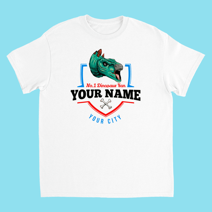 N.1 Stegosaurus Fan Custom Kids T-Shirt | Jurassic Studio