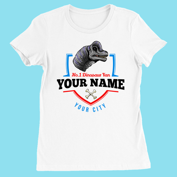 N.1 Brontosaurus Fan Custom Women T-Shirt | Jurassic Studio